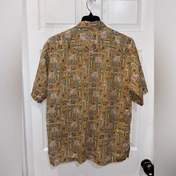 TORI RICHARD Short Sleeve Button Down Sz L​​ - Picture 3 of 5